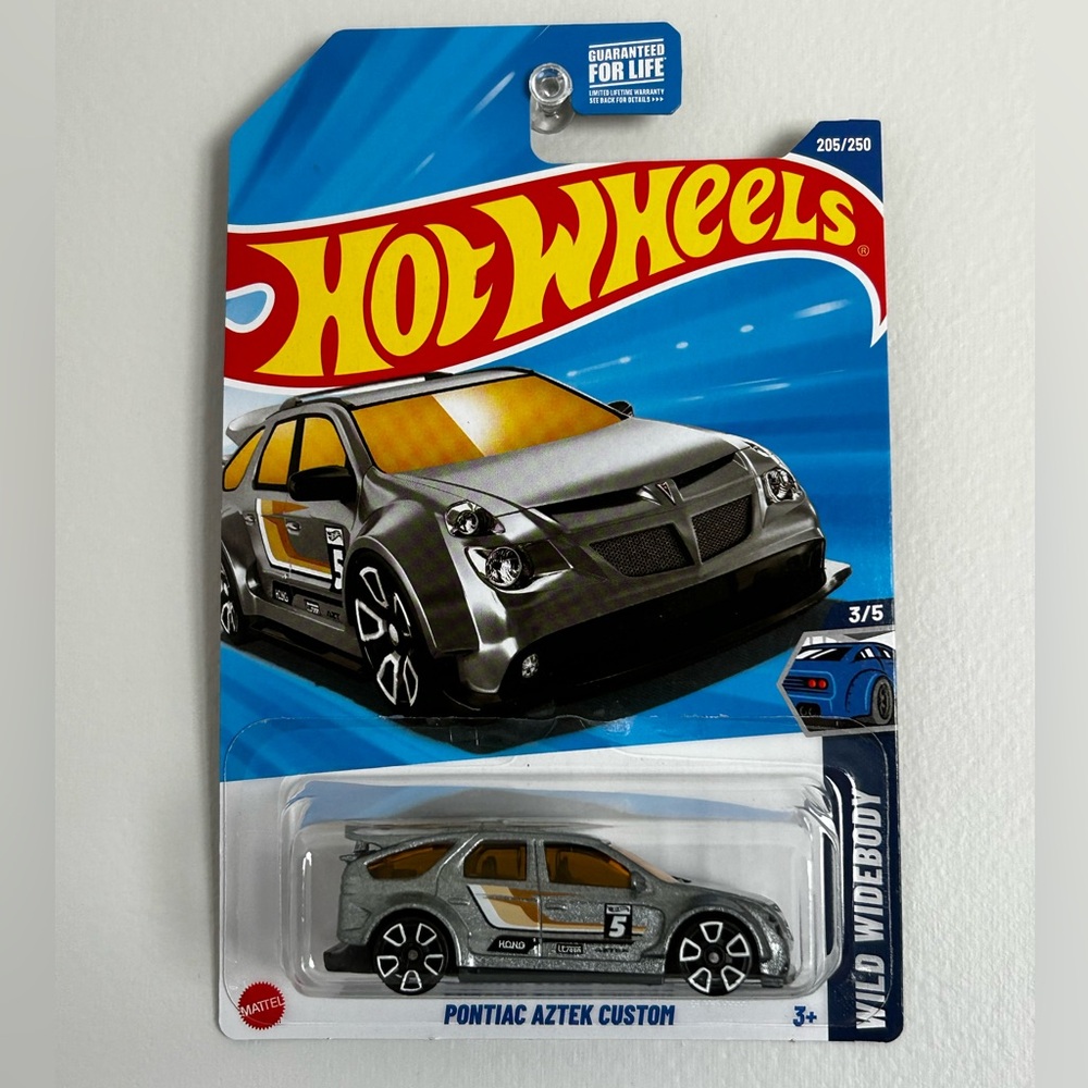 Hotwheels Diecast Pontiac Aztek Custom - Silver Car Wild Widebody